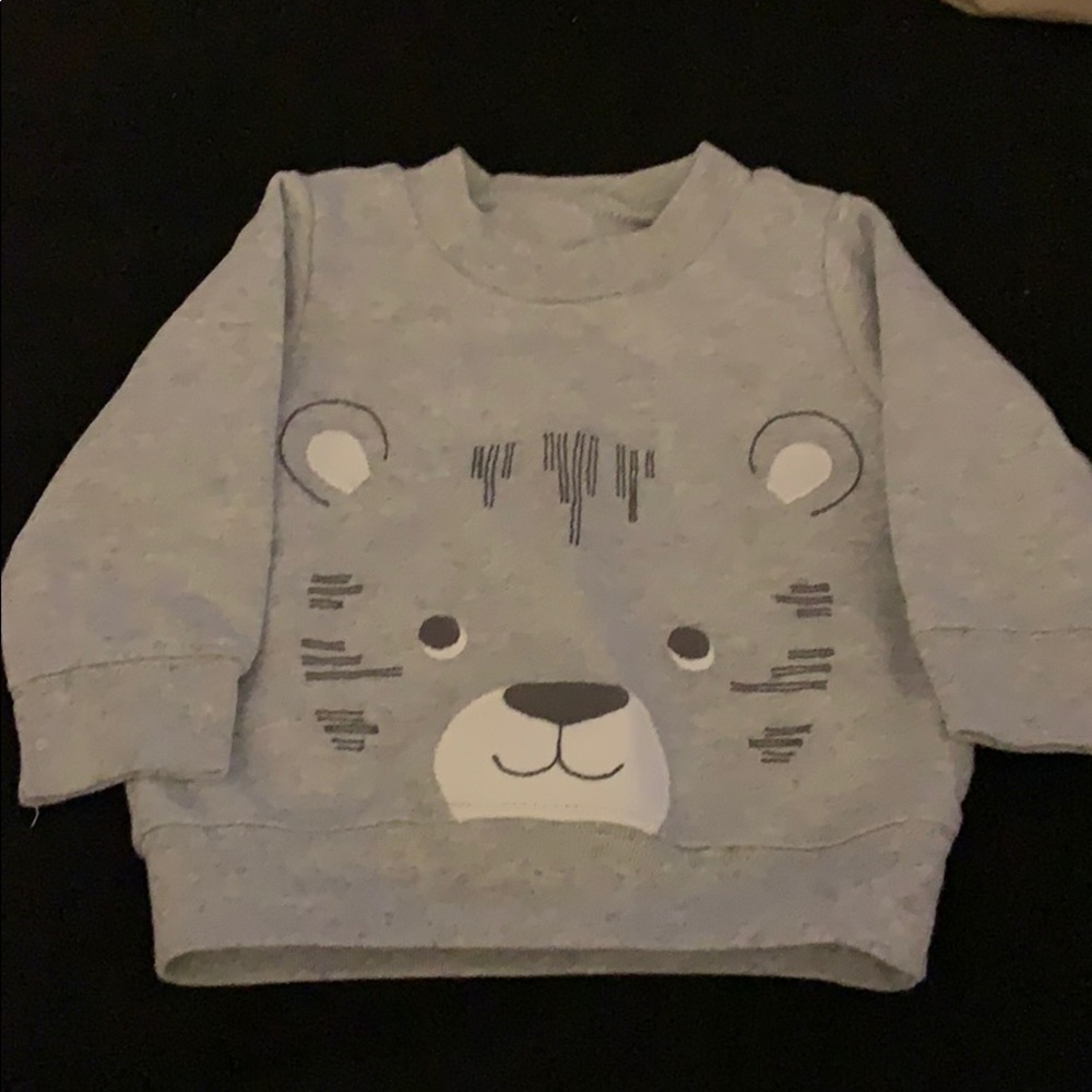 Baby boy sweater and onesie